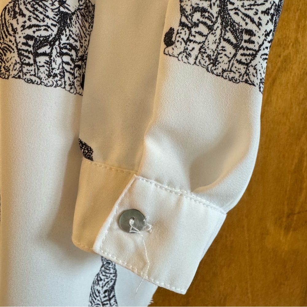 Zara Basic Collection White And Black Blouse - image 7